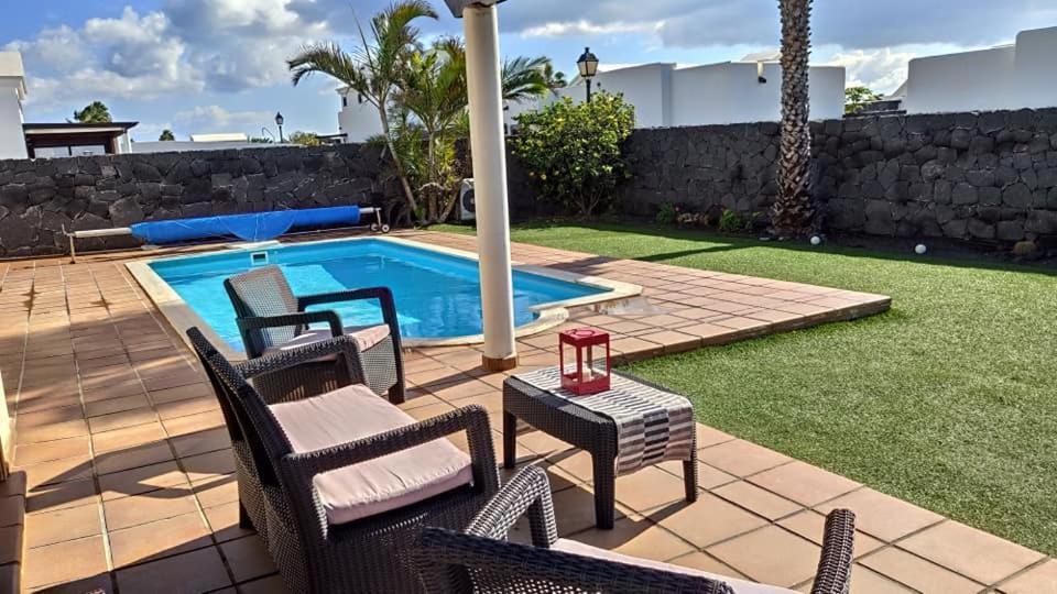 Villa Bol-Can con piscina privada Playa Blanca  Exterior foto
